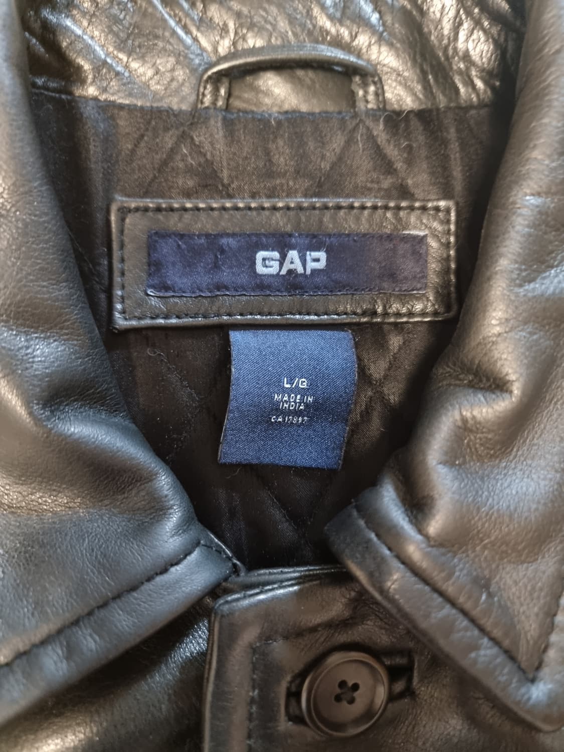 갭 올드갭 gap 레더 가죽 카코트 L  상품이미지2