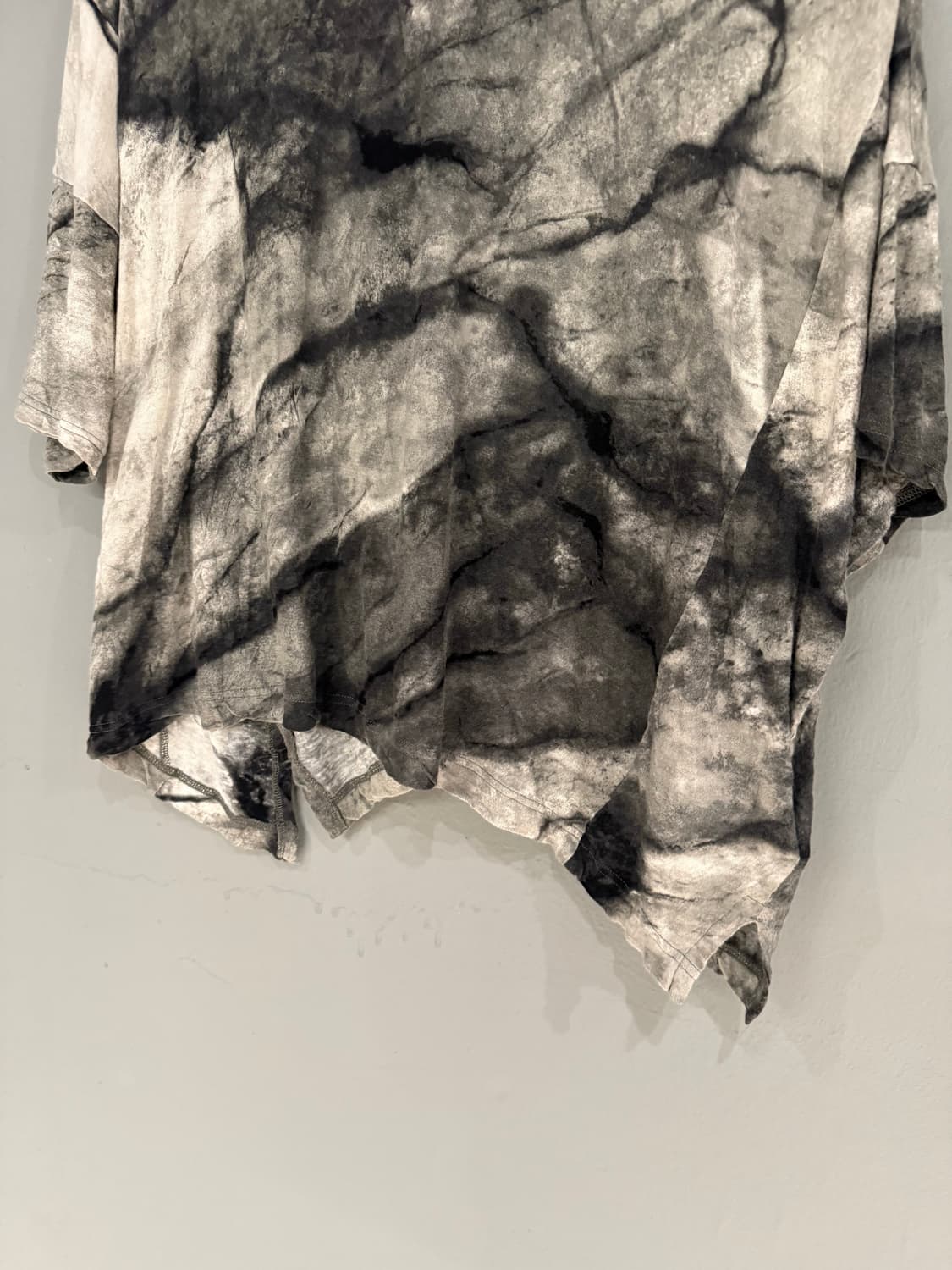grunge tie-dye printing detail top 상품이미지7