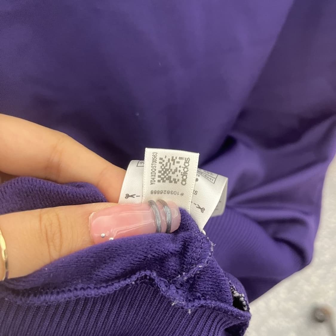아디다스 Y2K 파이어버드 딱붙핏 포도맛 져지 집업 85 C12430 상품이미지7