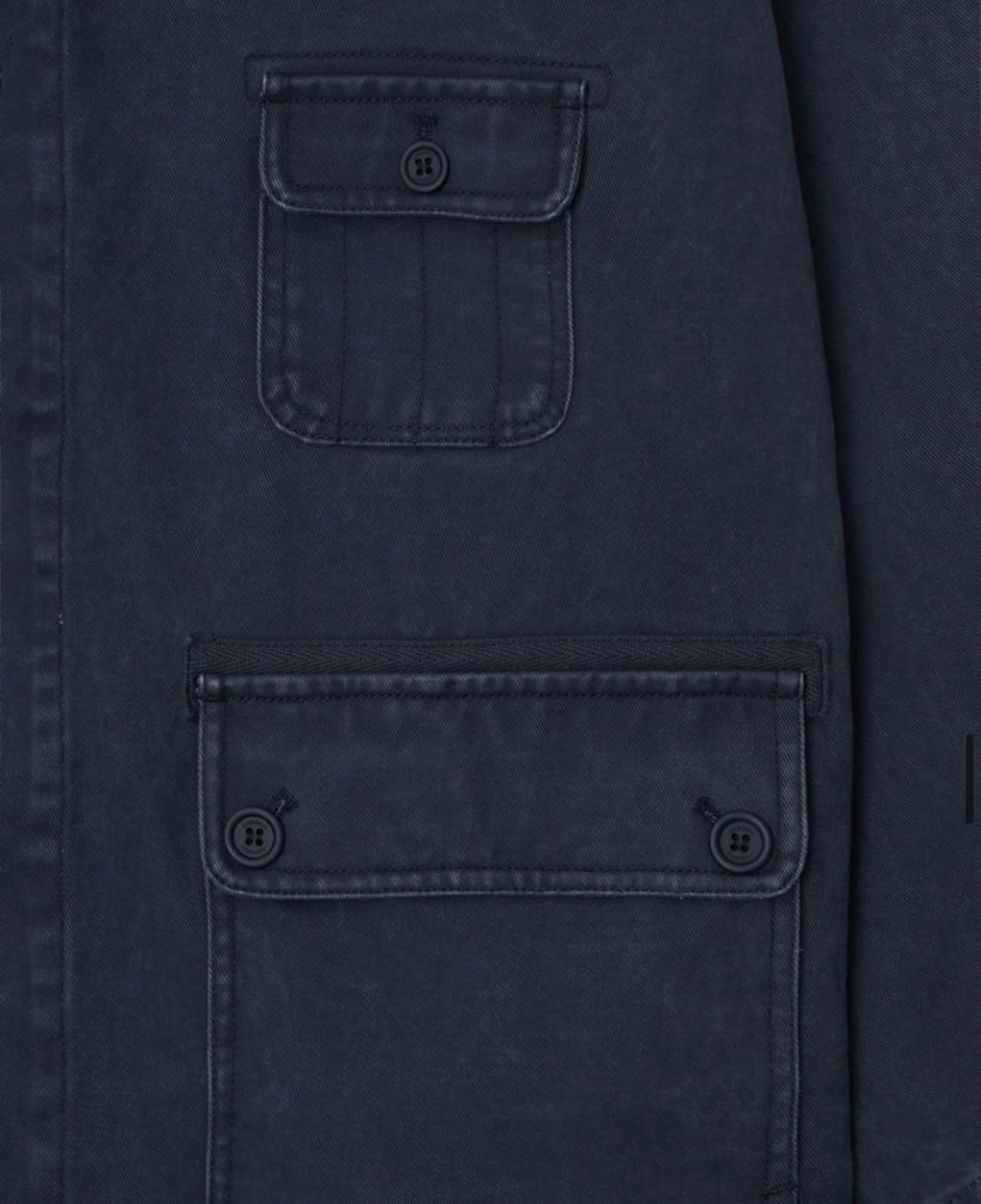 오헤시오 스타 플로럴 워시드 코튼 자켓 네이비 상품이미지6