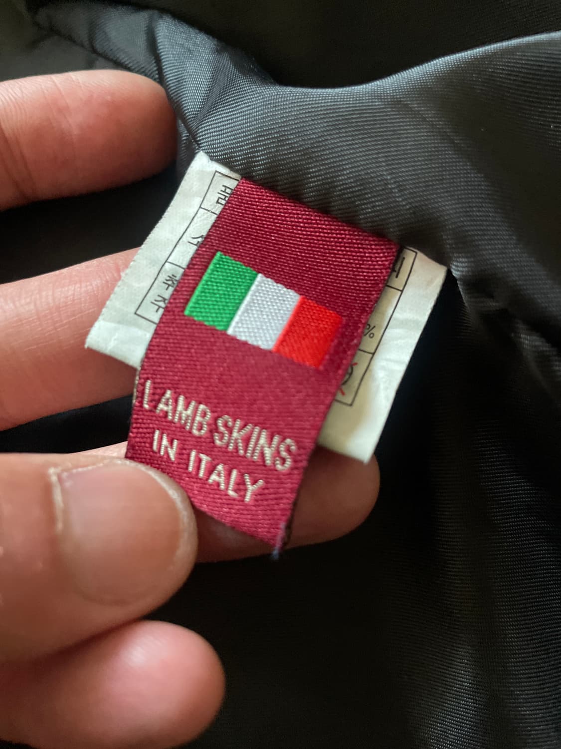 웨스턴 무드 이태리 램스킨 양가죽 바이커 절개 레더 자켓 상품이미지7