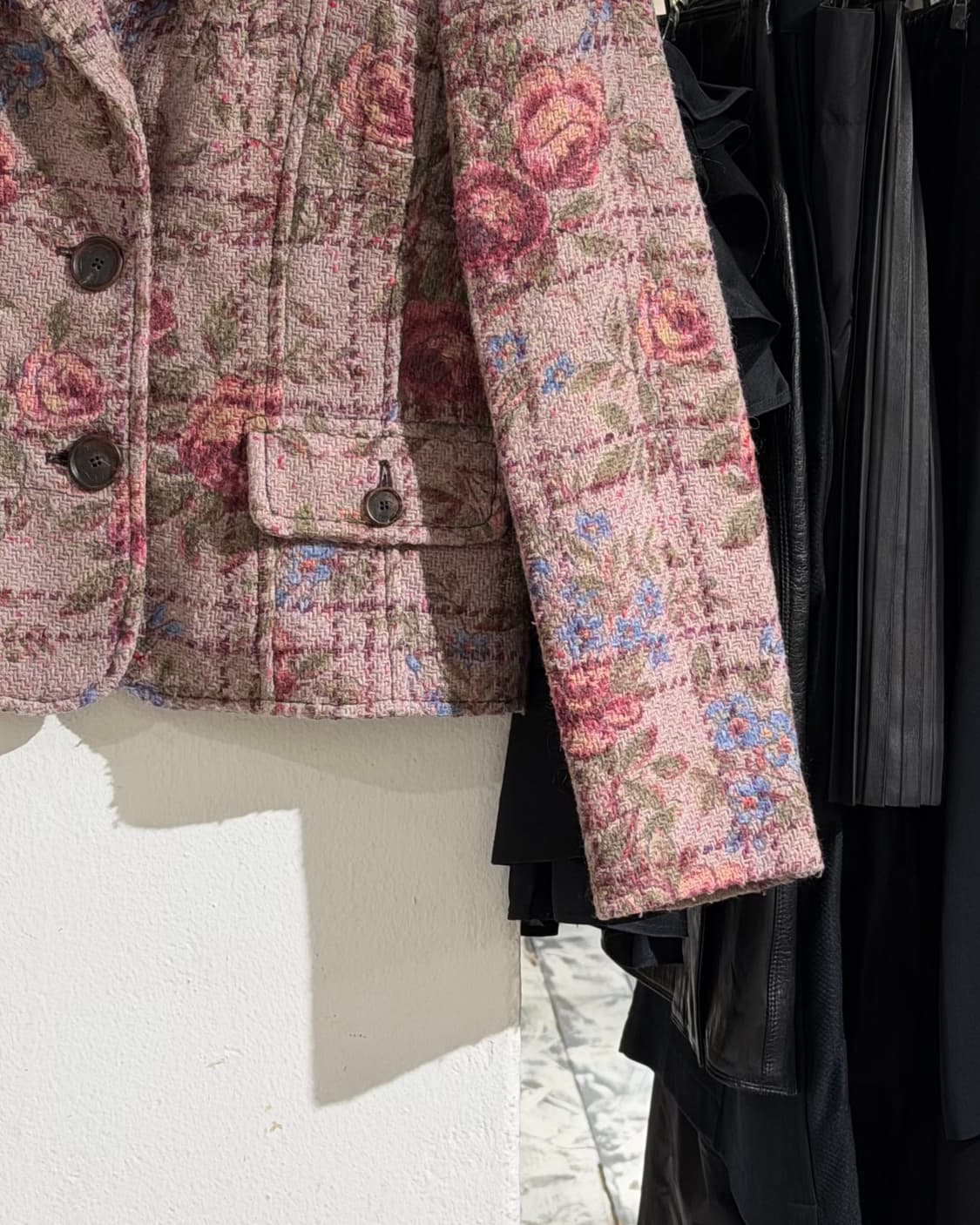 에트로 핑크 플라워 패턴 니트 울 자켓 상품이미지6