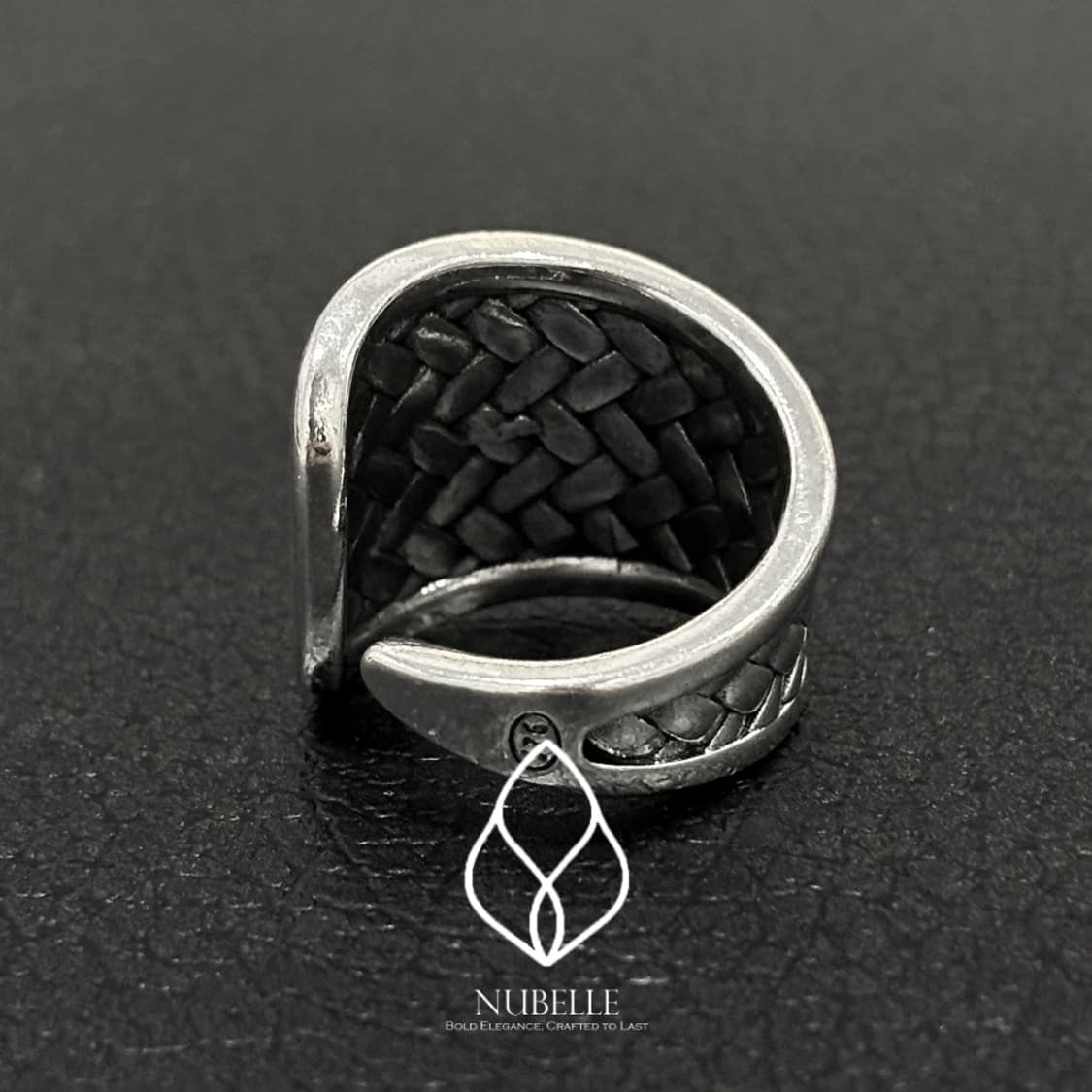 🌗 Weaving shield ring / 925실버 위빙 방패 반지 상품이미지5