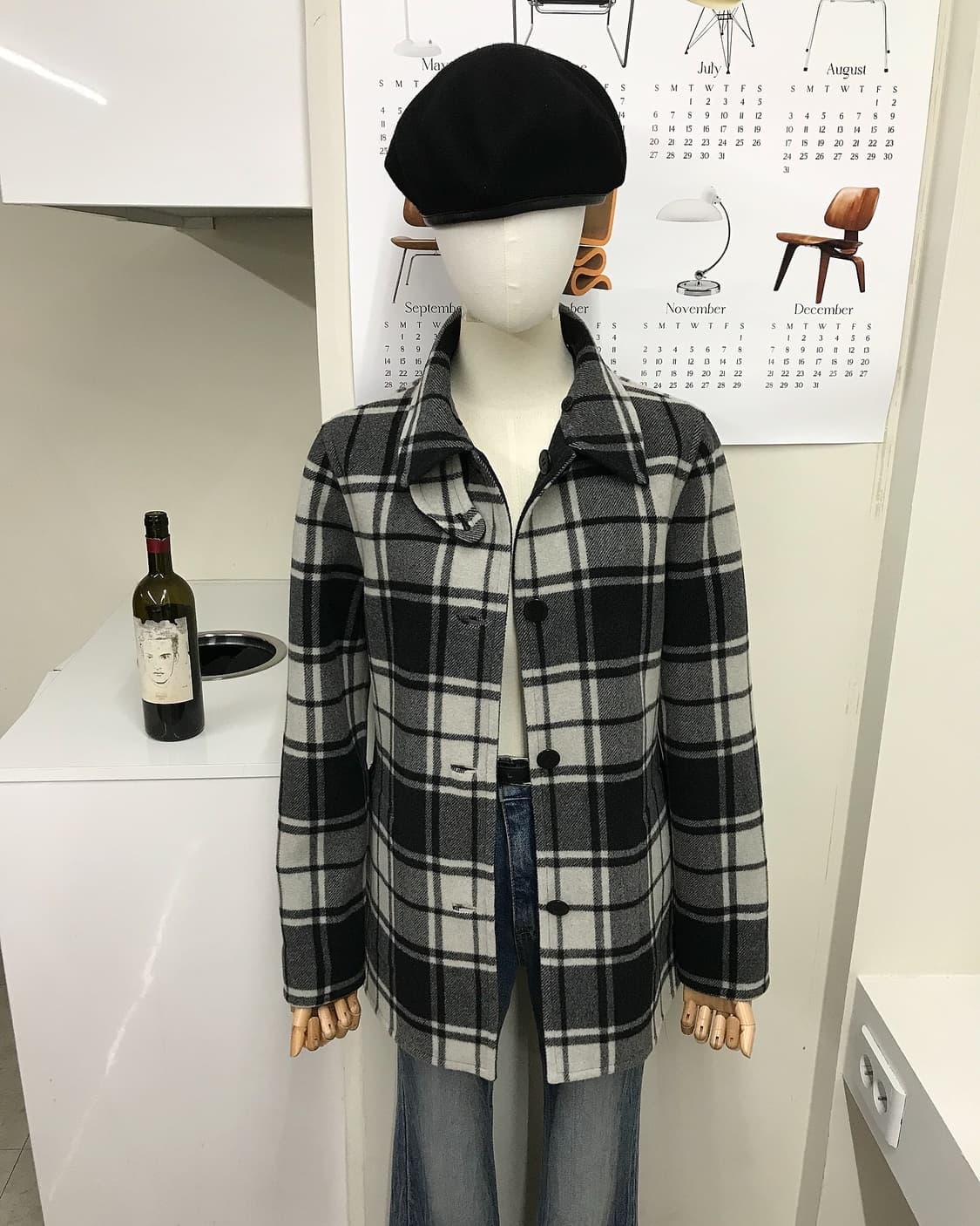 폴로 핸드메이드 리버시블 울 하프 코트 상품이미지10