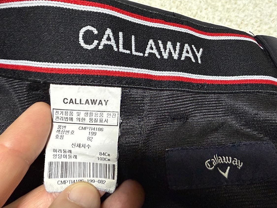 캘러웨이 기모 본딩 골프바지 남성용 33인치 상품이미지5