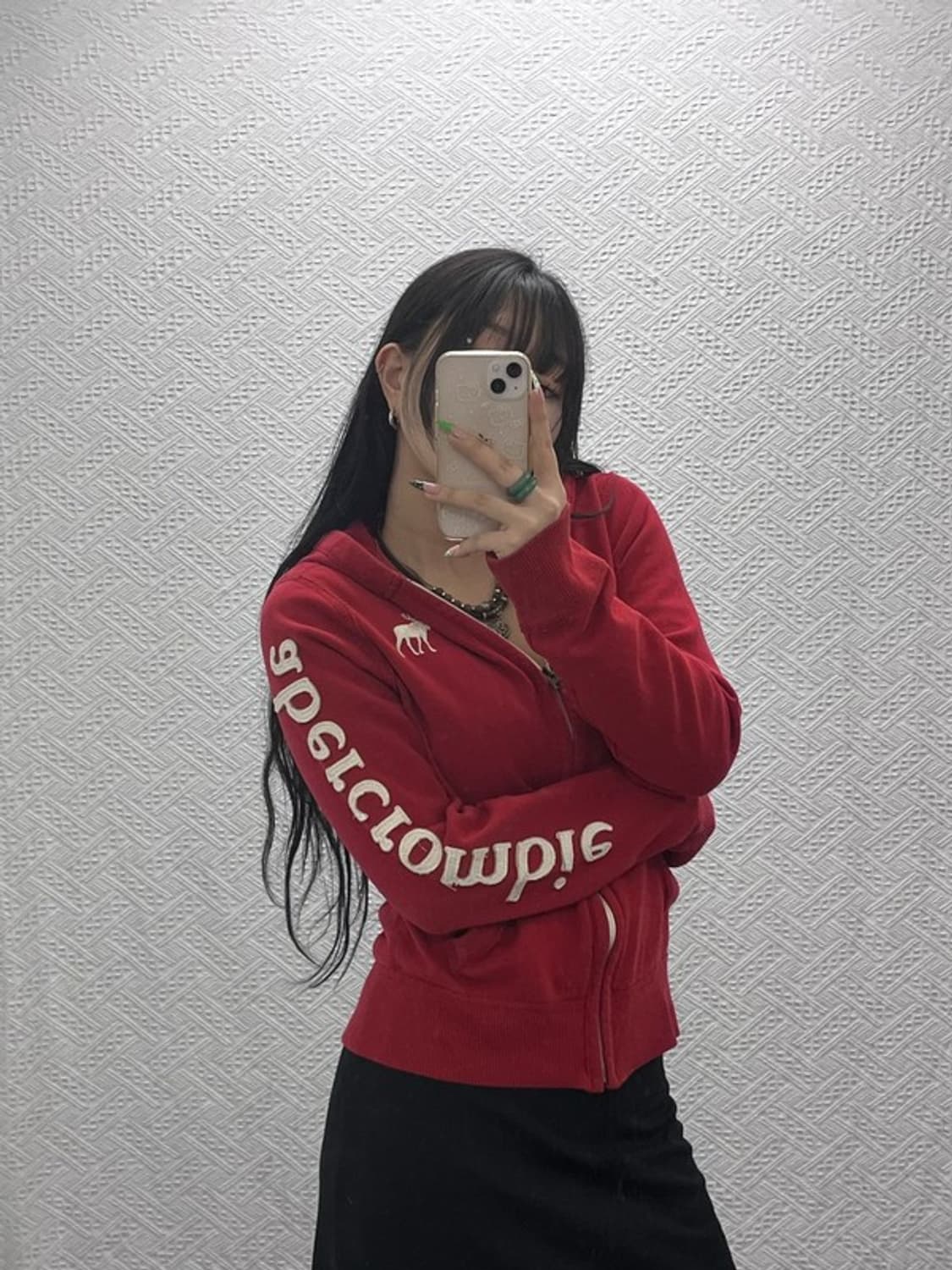 아베크롬비 올드스쿨 Y2K 레트로 기모 후드집업 XL C08937 상품이미지1