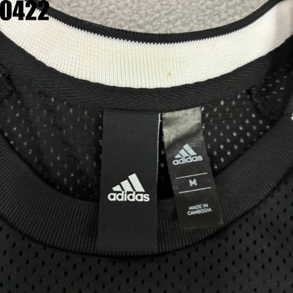 아디다스 삼선 블랙 메시 롱슬리브 m 상품이미지2