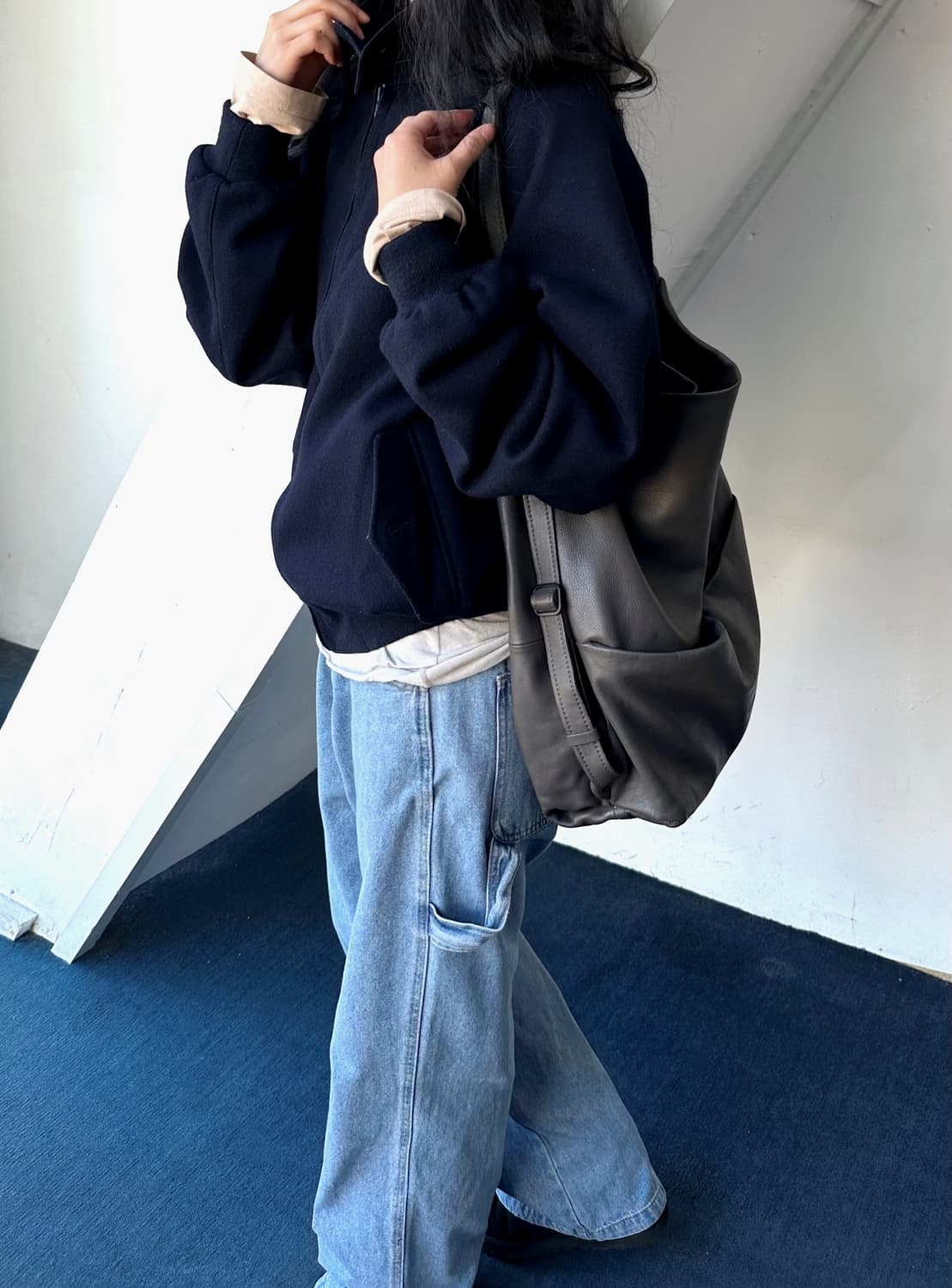 Melton wool harrington Jacket 상품이미지8