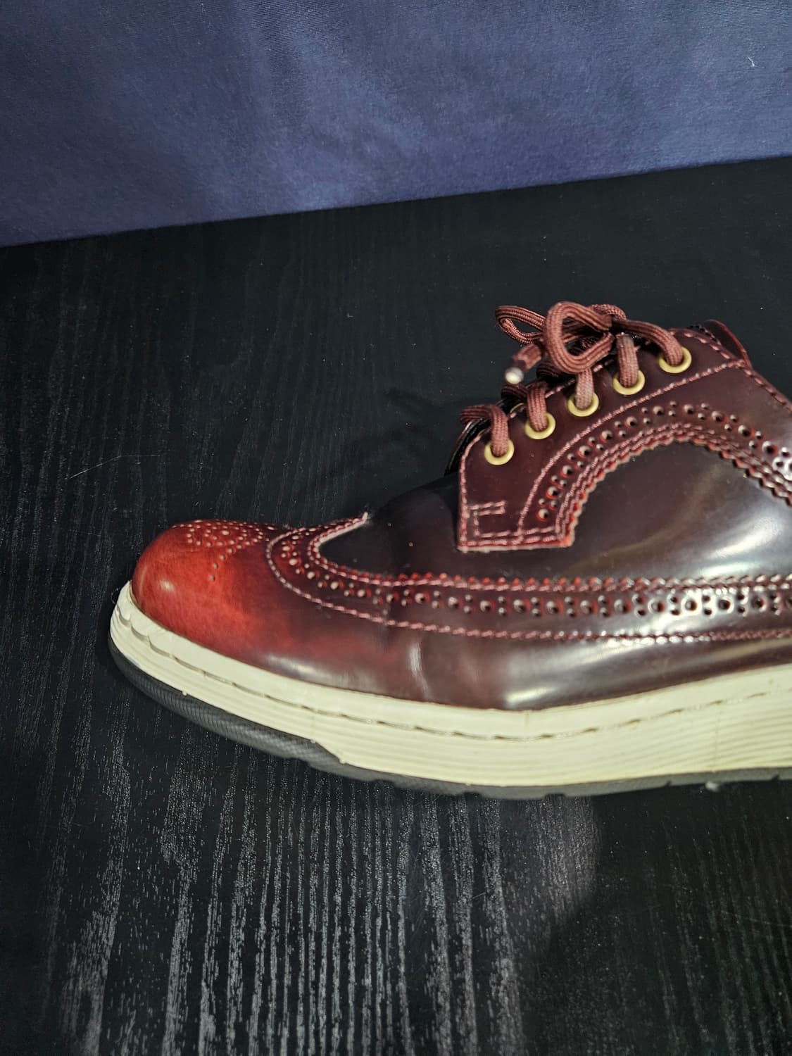 닥터마틴 윙팁 케이브 버건디 남성 265 로퍼  상품이미지6