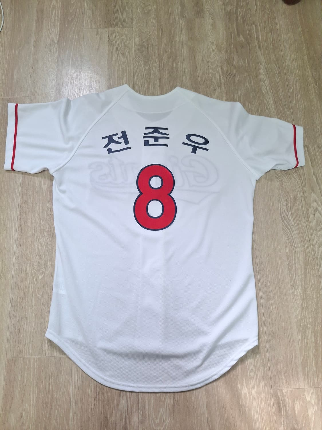 롯데자이언츠 전준우 코어 어센틱 홈 화이트 100사이즈 유니폼 상품이미지2