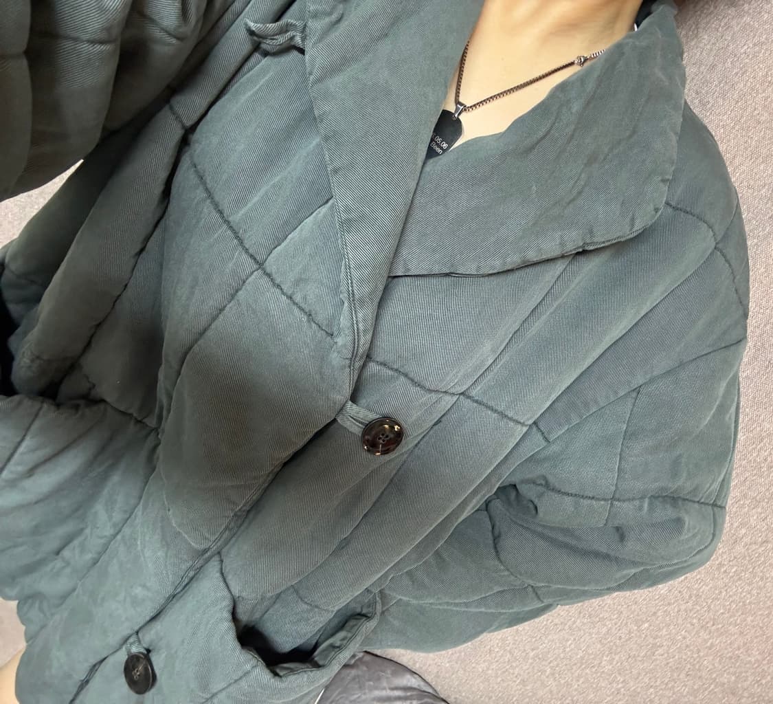 (착샷있어요) ZARA 퀼팅 자켓 L 카키 상품이미지6