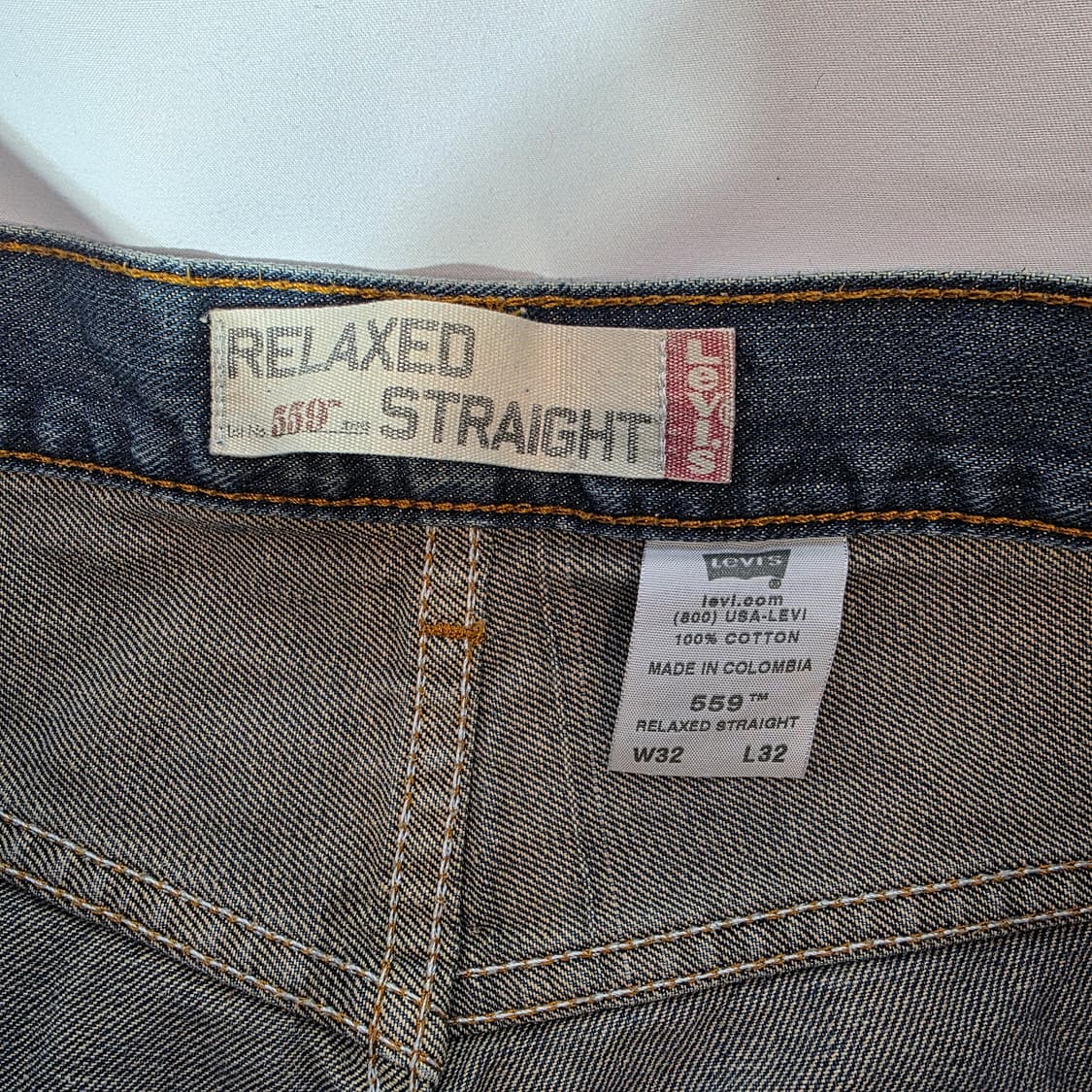[W32L32]00's 리바이스 559 릴랙시드 스트레이트핏 데님 팬츠 상품이미지4