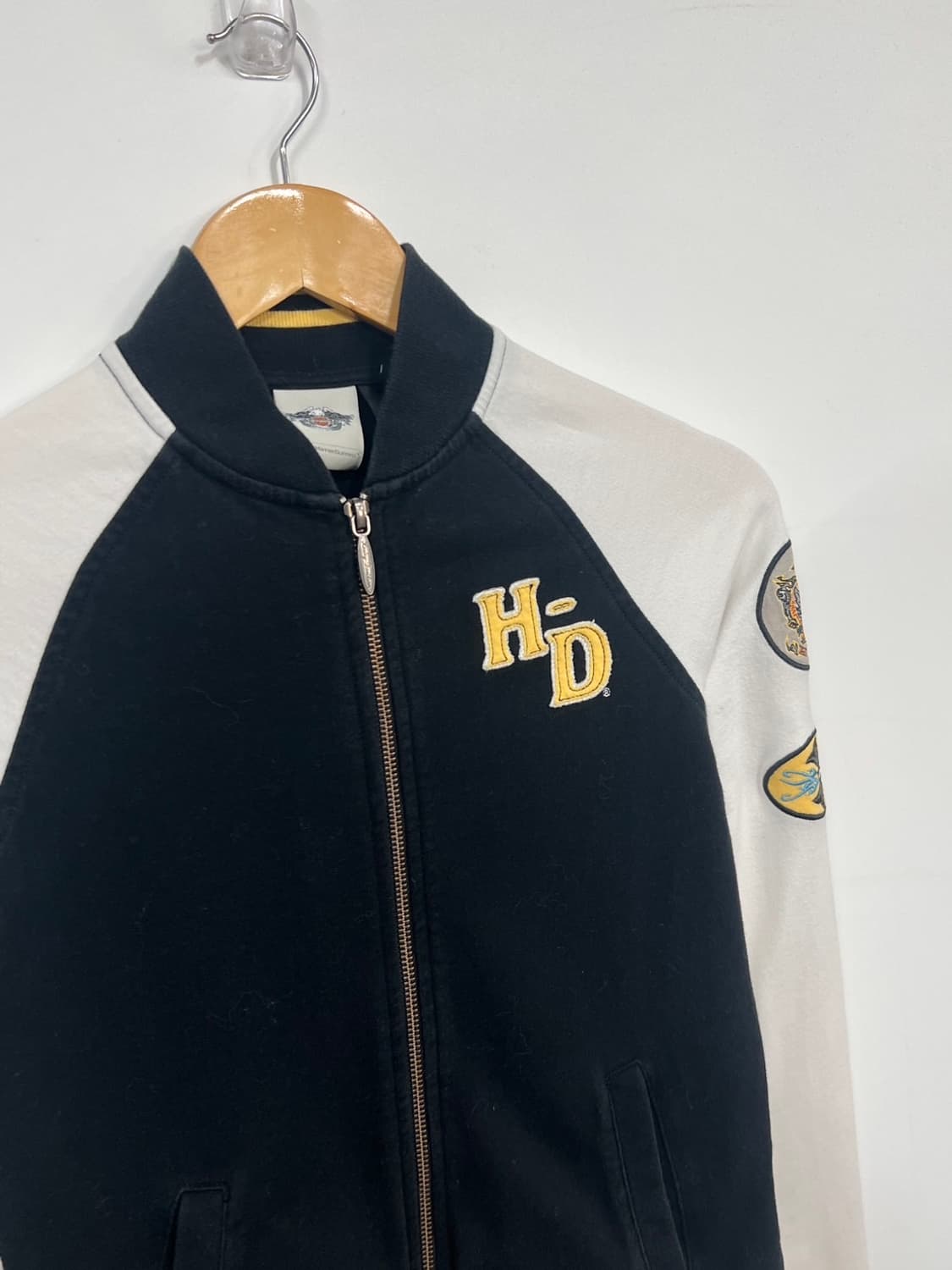 할리데이비슨 모터 사이클 Y2K 빈티지 패치 집업 자켓 상품이미지2