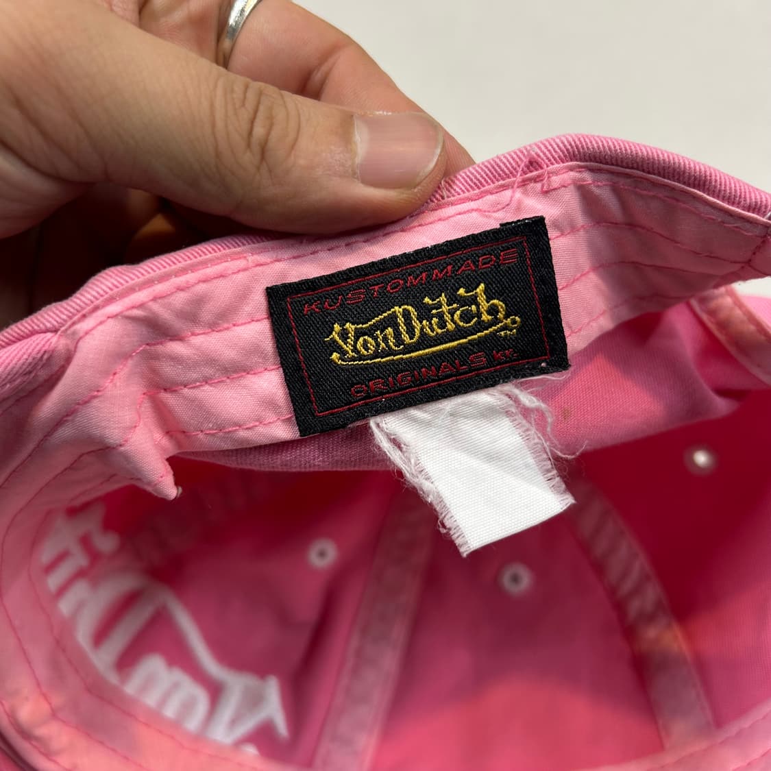 Von Dutch 본더치 핑크 볼캡 모자 Y2K 상품이미지7