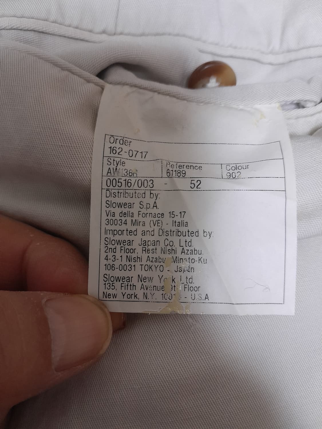 슬로웨어 인코텍스 린넨코튼 반바지 52/35"~36" 상품이미지8