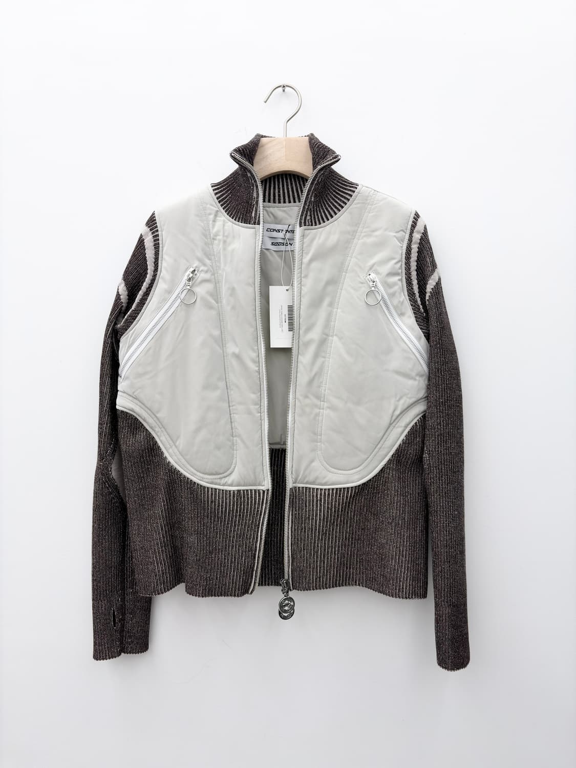 LIGHT GREY/BROWN HYBRID JACKET 상품이미지4