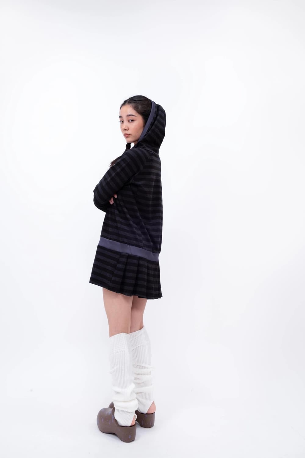 샬롬클럽 Mola Bg Hoody Dress - Stripe 상품이미지2