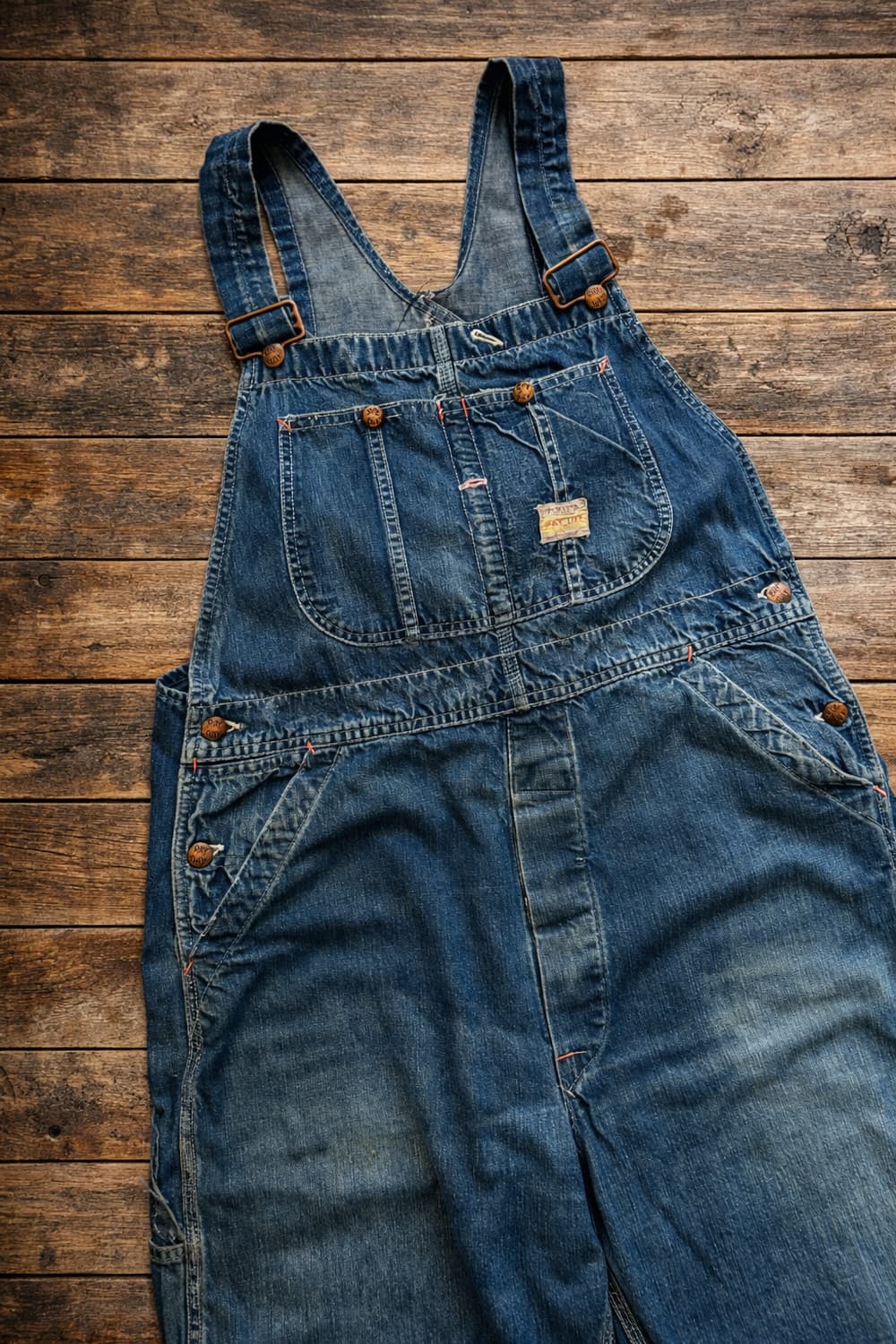 50~60's Penney's PAY-DAY 데님 오버롤 ~36" 상품이미지3