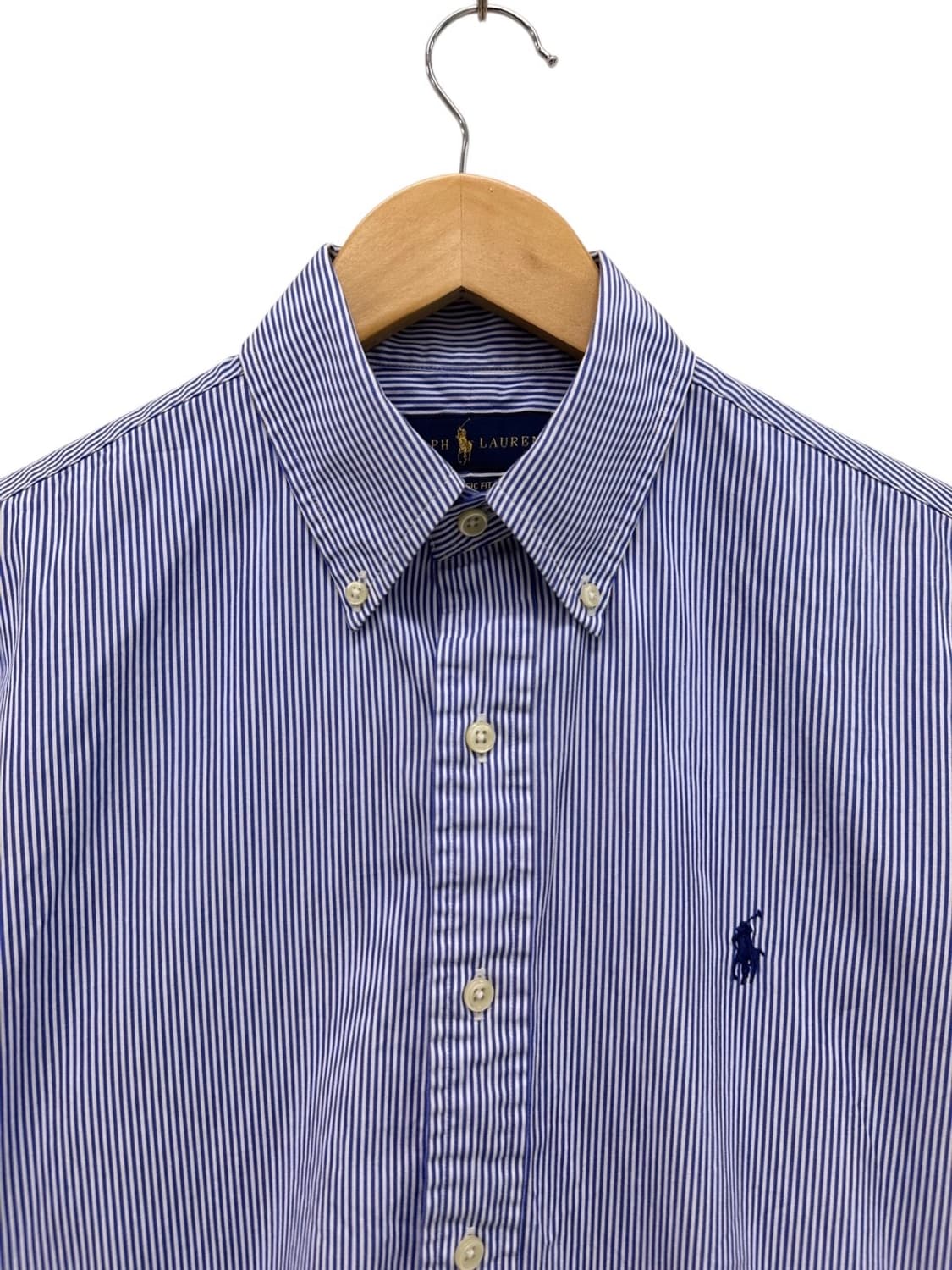 폴로 클래식핏 스트라이프 셔츠 (S) 상품이미지2