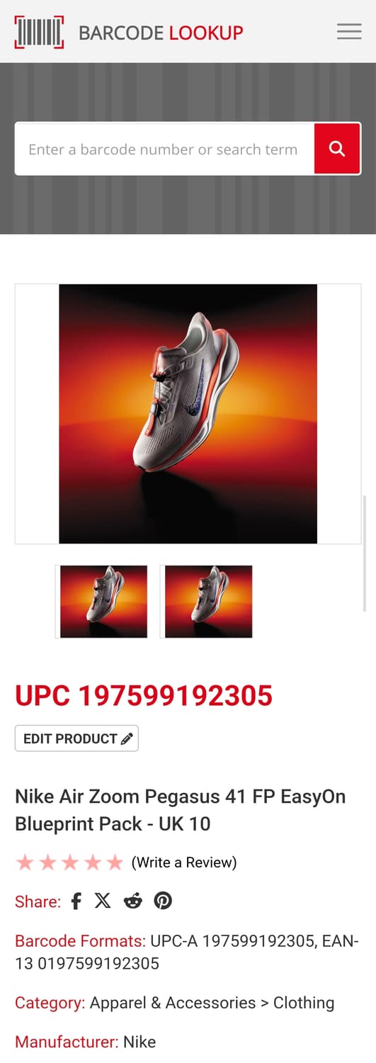 나이키 에어 페가수스 이지온 블루프린트 상품이미지9