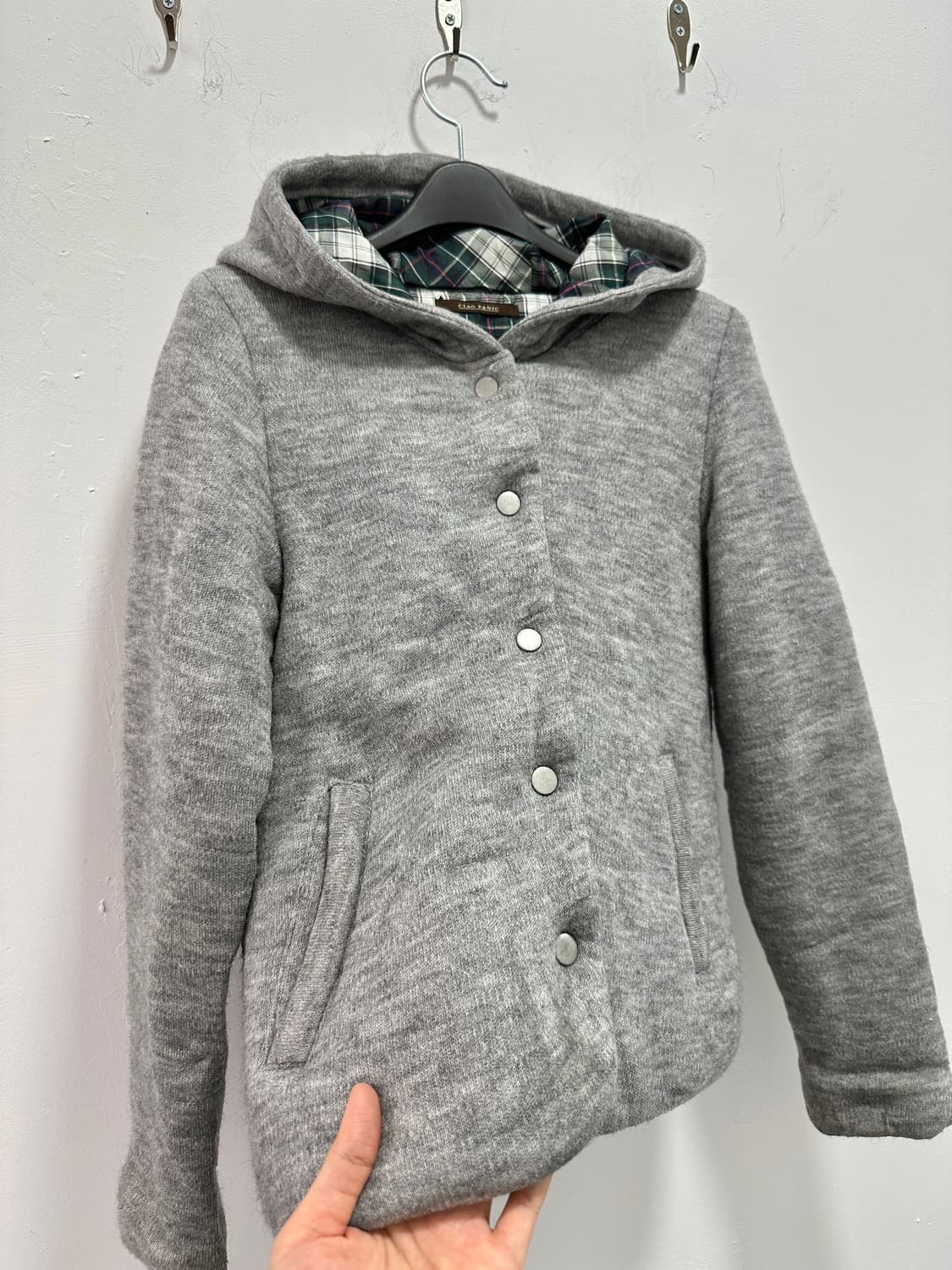 Vintage check pattern hood jacket 상품이미지6