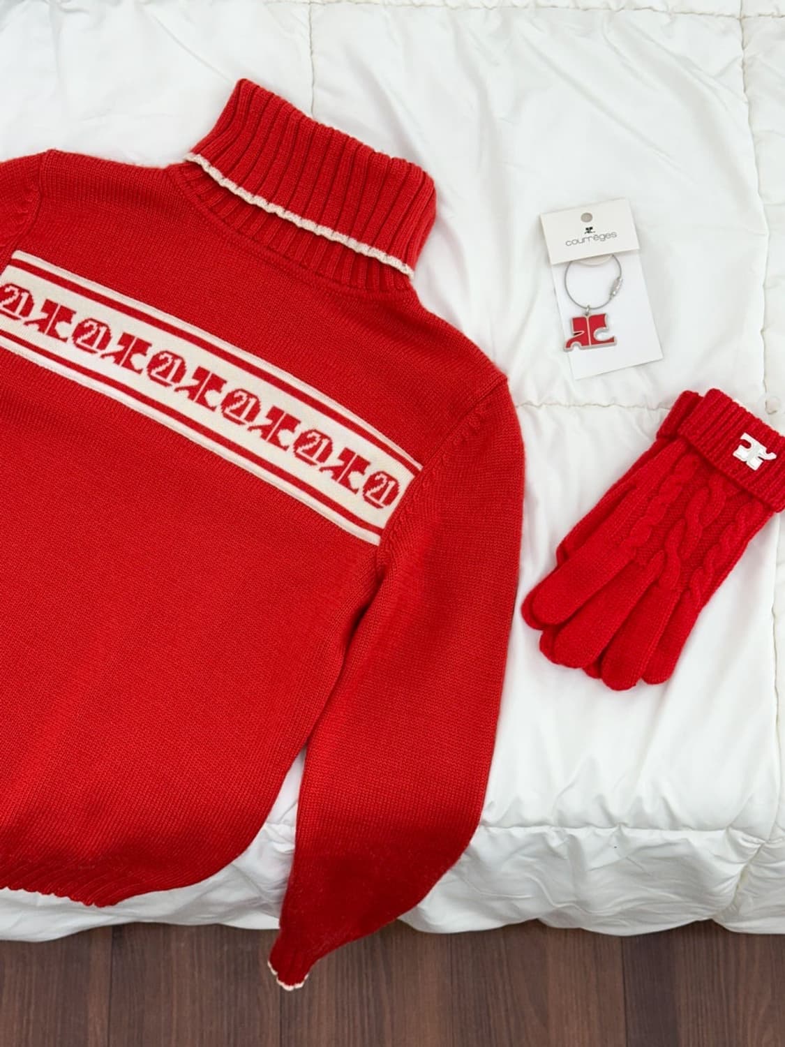courreges / 꾸레쥬 레드 로고 터틀넥  상품이미지6