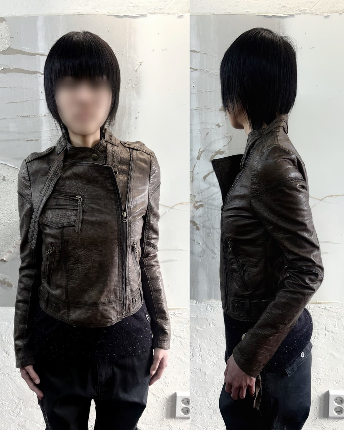 sheepskin brown rider jacket 상품이미지1