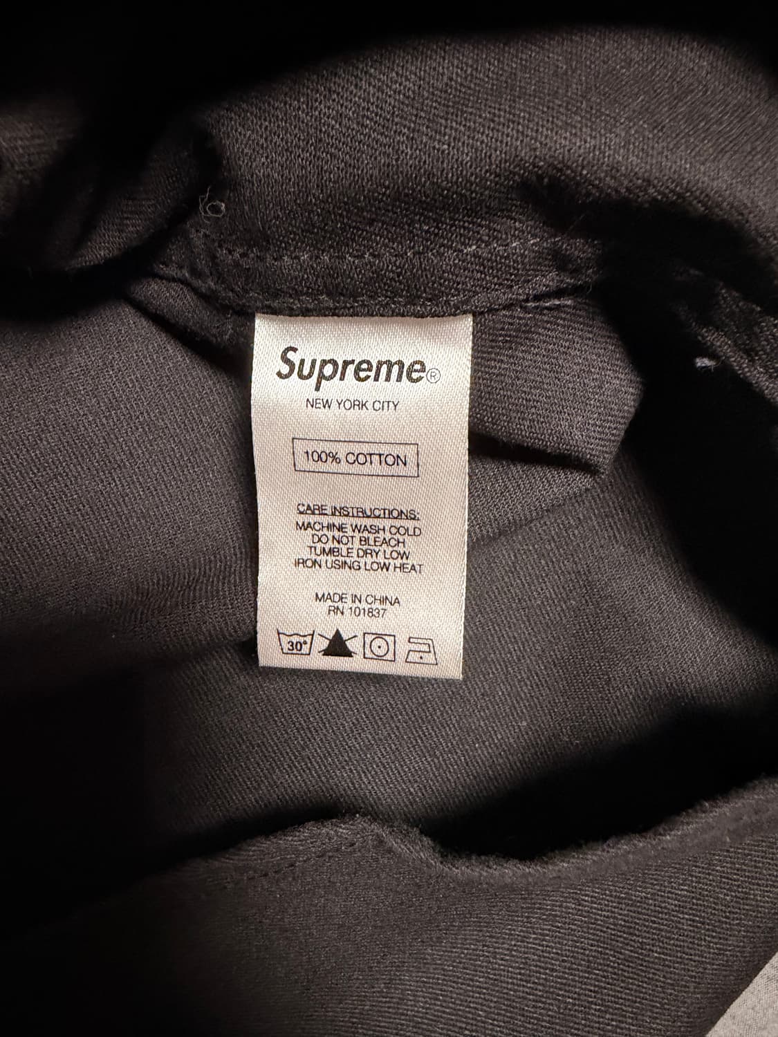 [L] 슈프림 블랙 셔츠 상품이미지6