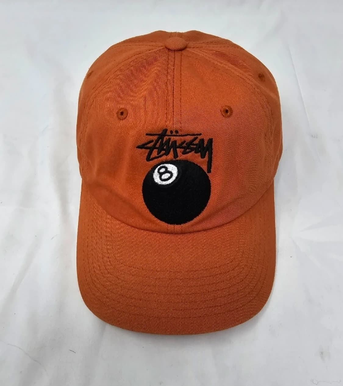 스투시 8볼 캡 오렌지 모자 상품이미지2