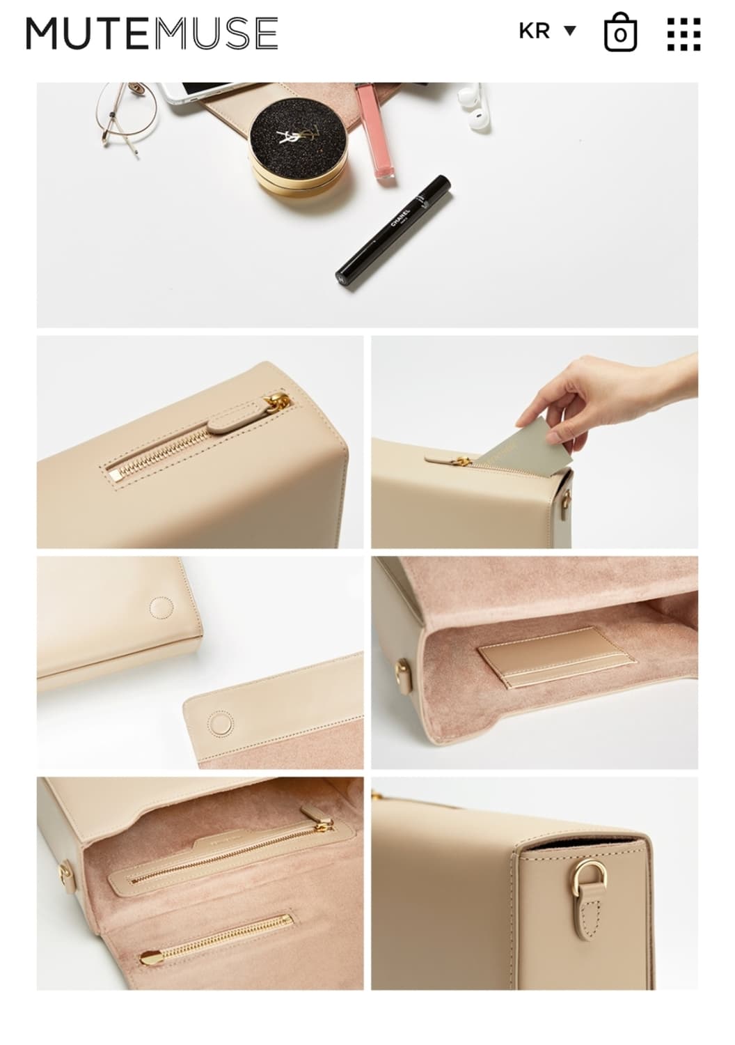 뮤트뮤즈 어뮤즈 사각 크로스백 상품이미지3