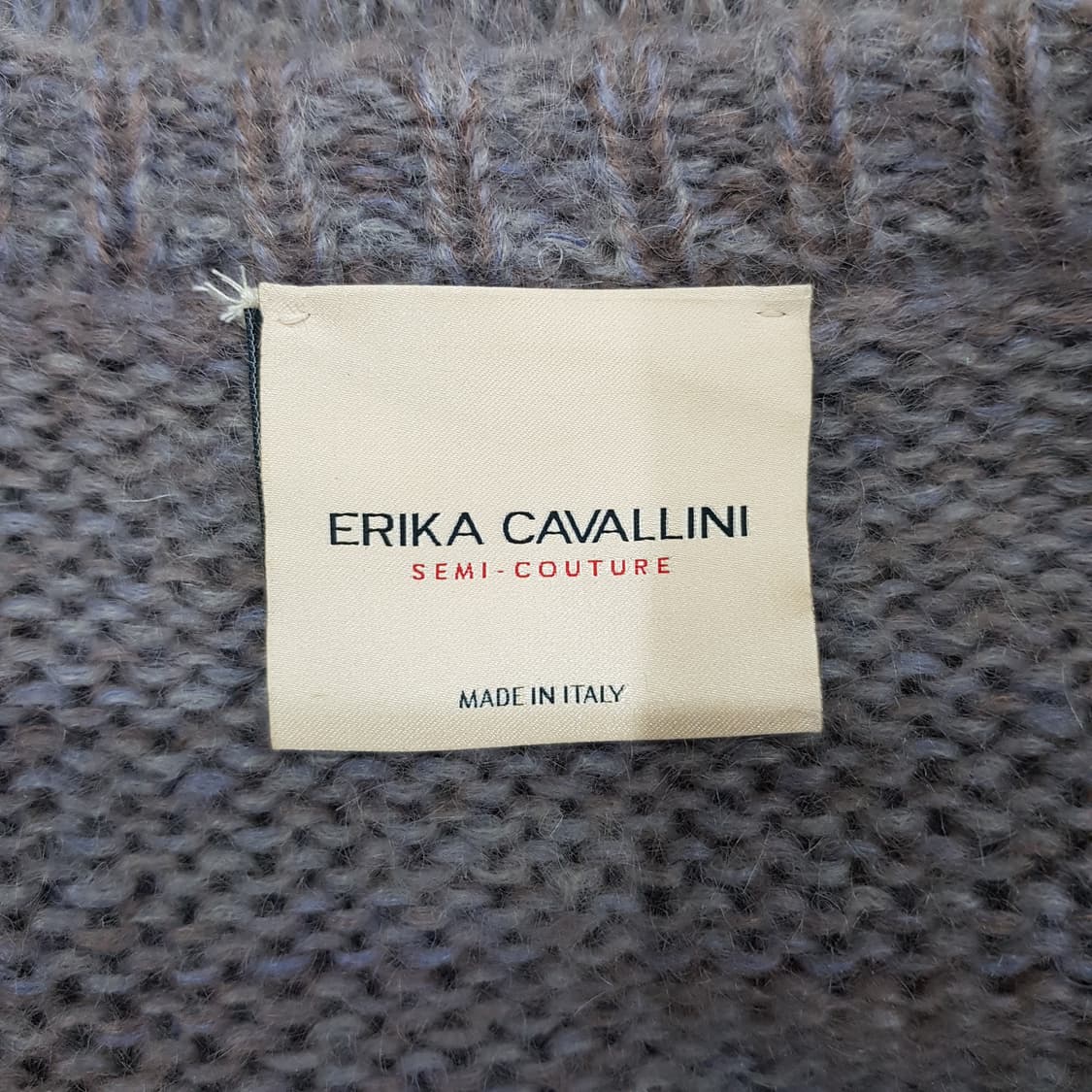 에리카카발리니 모헤어 울 블렌드 버튼 믹스 가디건 S사이즈 상품이미지5