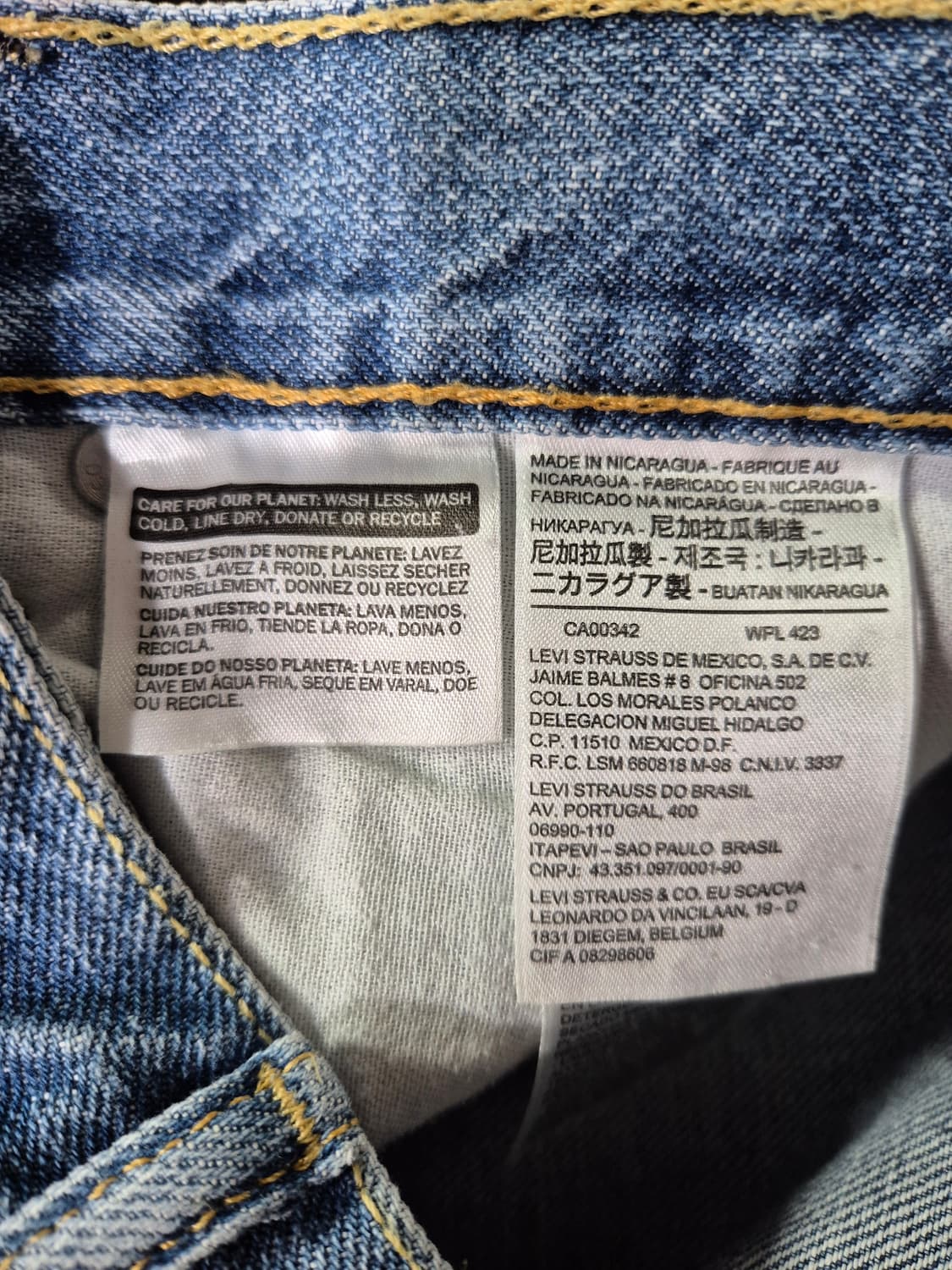 리바이스 505 데님 반바지 W32 L 상품이미지9