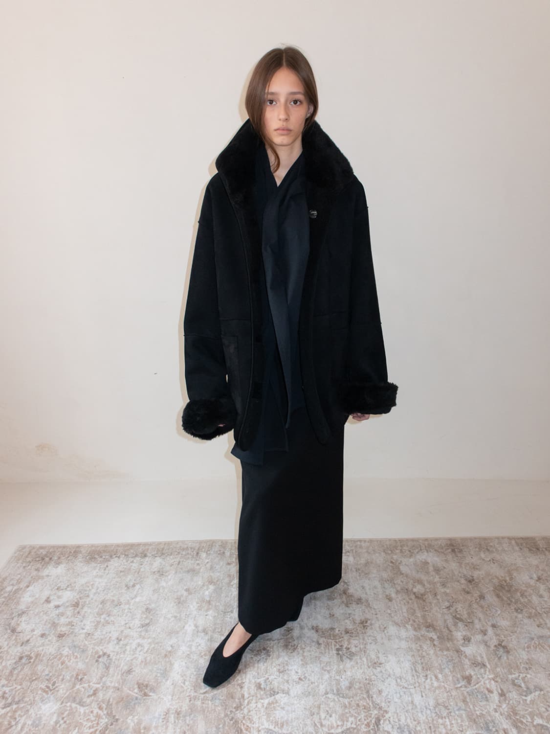 에레 ehre 리버시블 시어링 코트 상품이미지1