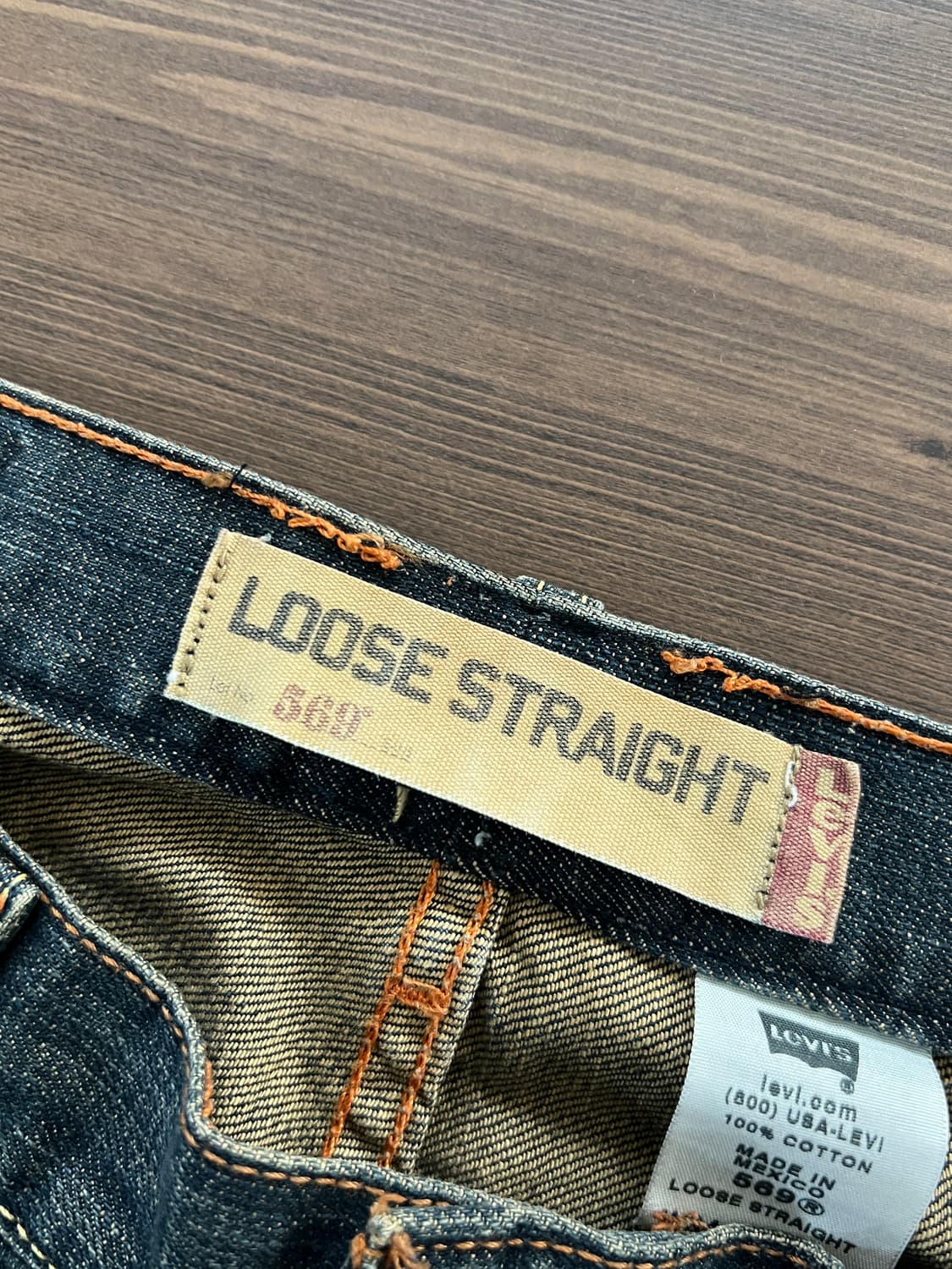 00s Levis 리바이스 569 루즈 스트레이트 데님 팬츠 상품이미지6