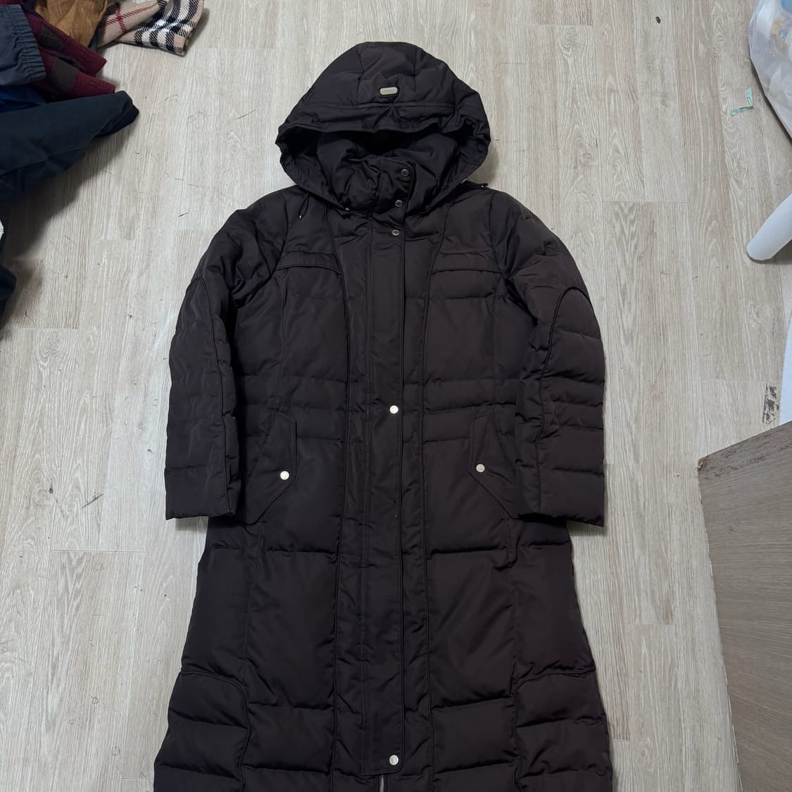 크로커다일 레이디스 덕다운 후드 롱패딩 XL 상품이미지2