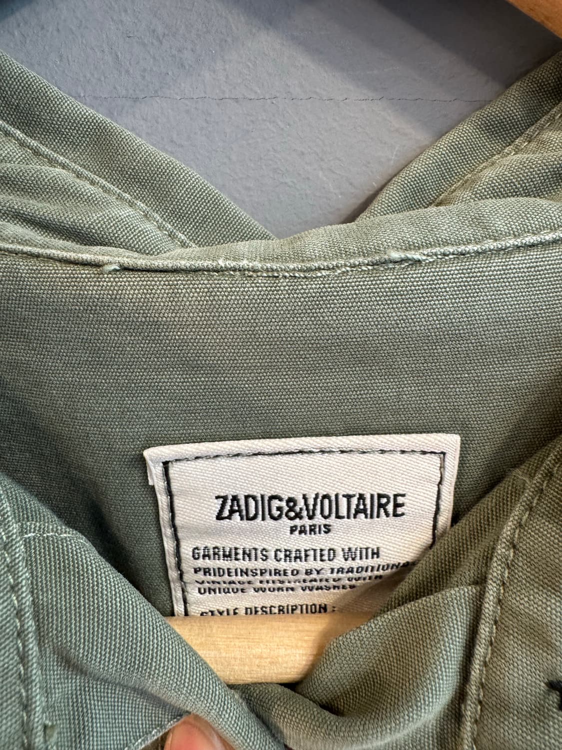 Zadig 카키 셔츠 상품이미지2