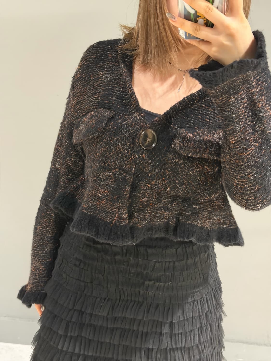 pocket detail texture point cardigan 상품이미지4