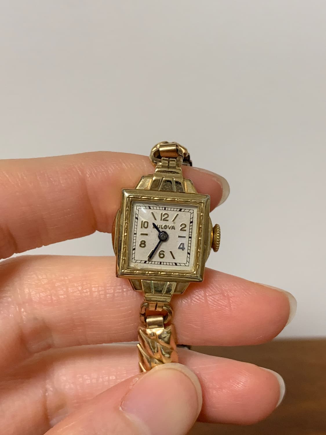 빈티지 부로바 사각 수동 시계 상품이미지2