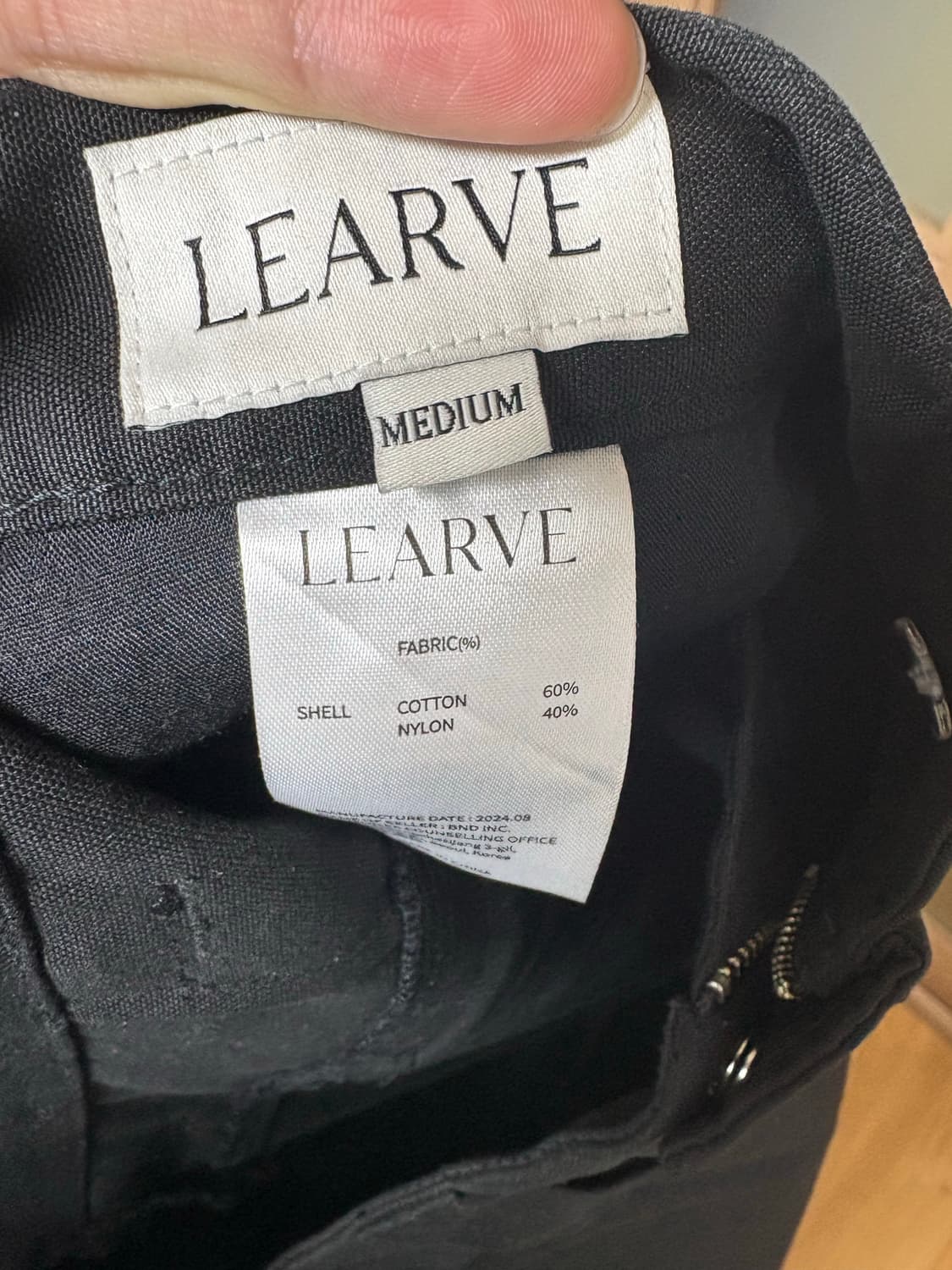 르아브 스트레인져 카고 팬츠 블랙 상품이미지3