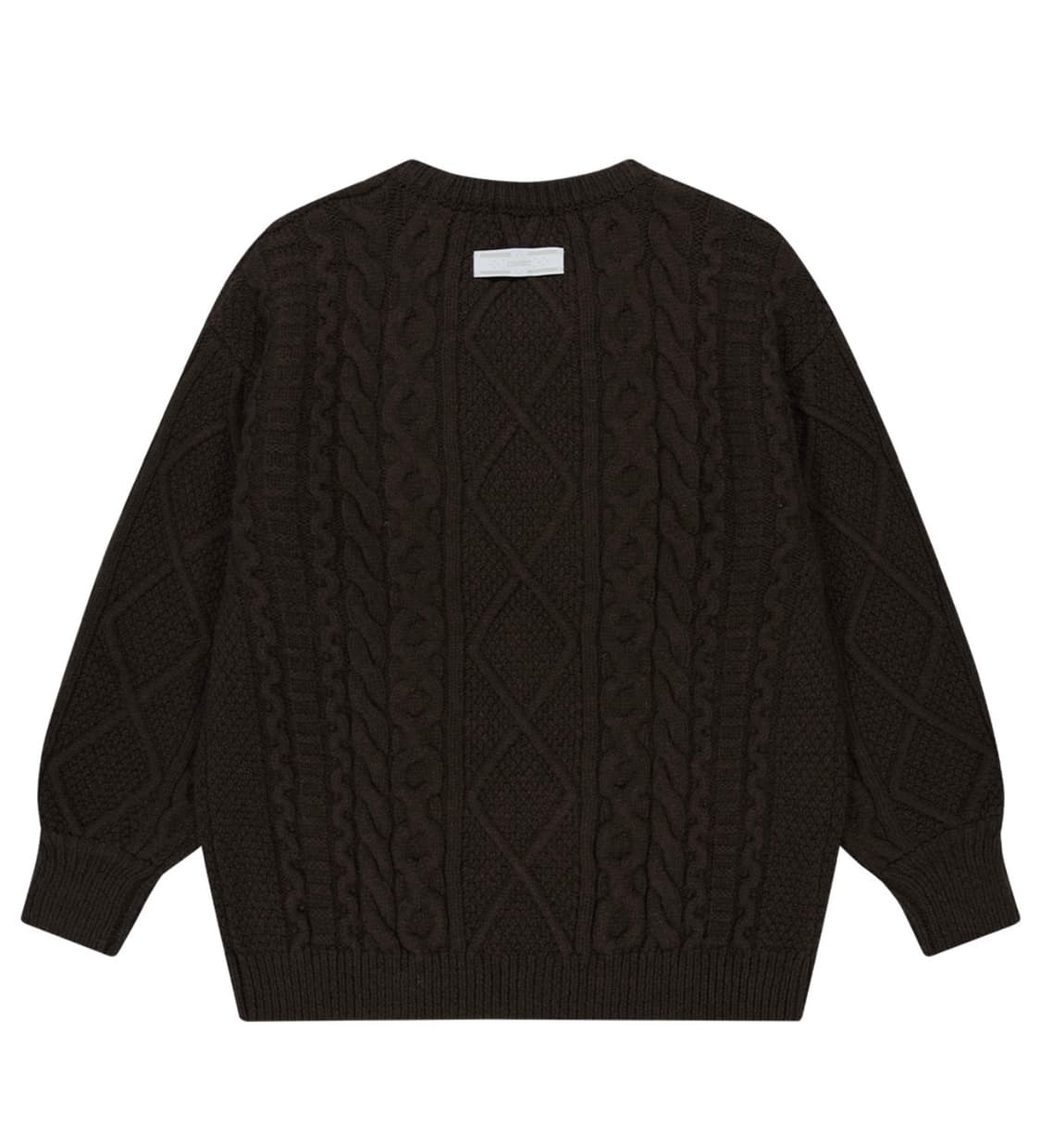 Coyseio 코이세이오 폼폼 케이블 니트 브라운 상품이미지2