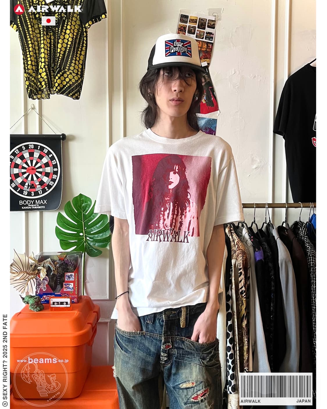 Airwalk Glam Girl Printed 1/2 T-Shirt 상품이미지1
