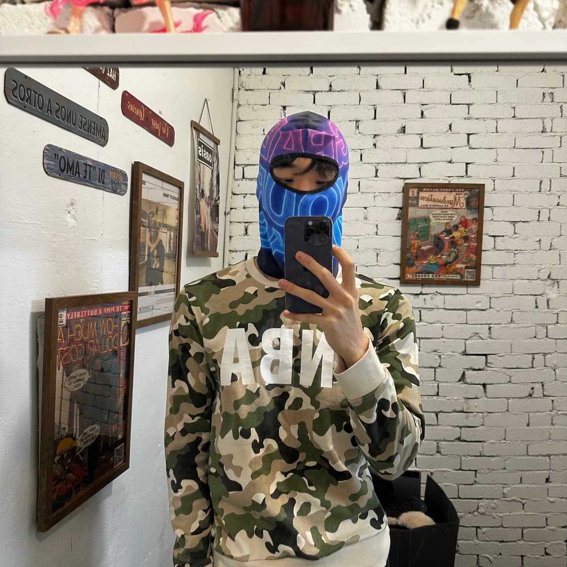 NBA 카모 맨투맨 M 상품이미지4