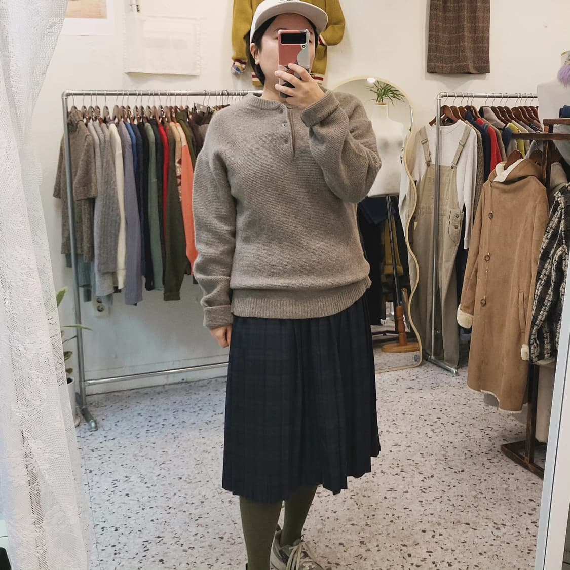 저널스탠다드 해밀턴램스울 그레이 니트 상품이미지3