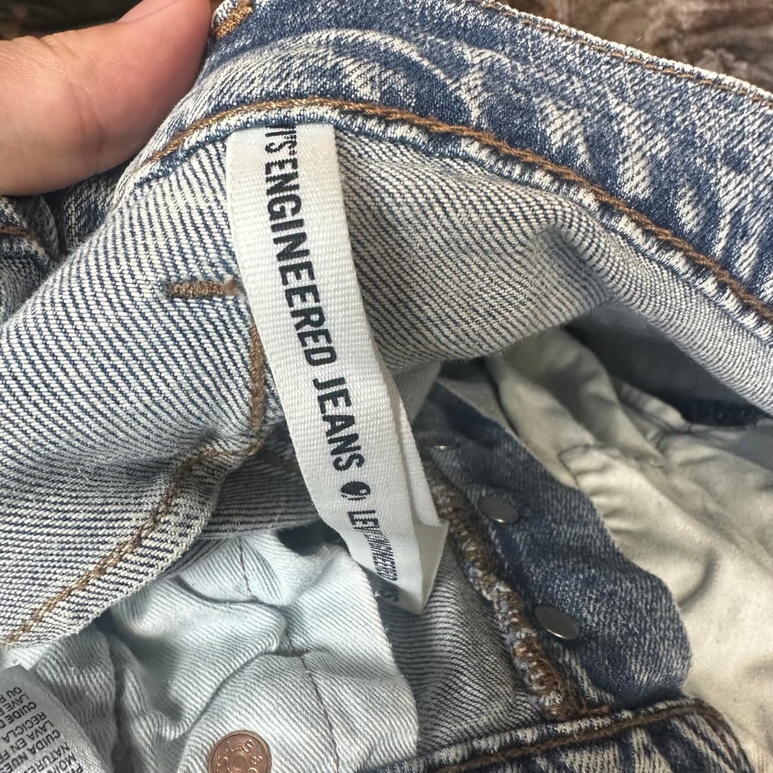 리바이스 502 레드탭 엔지니어드아이스워싱진 31*32 상품이미지7