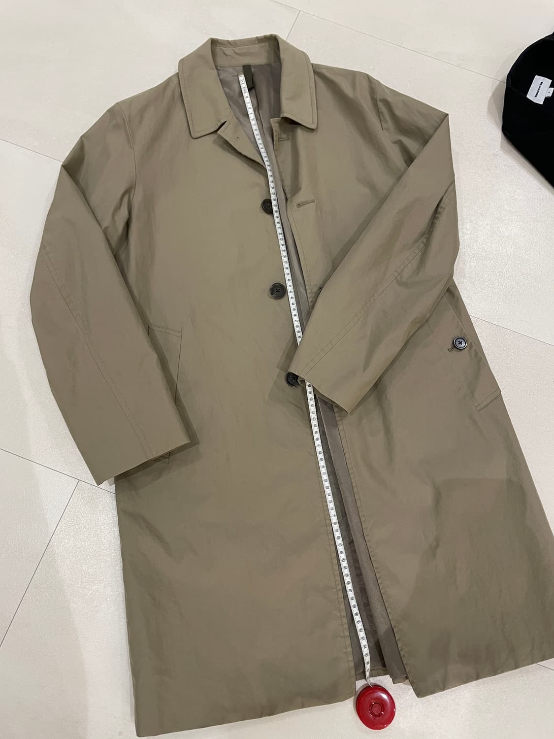 커스텀맬로우 카키베이지 롱 자켓 (라지) 상품이미지2