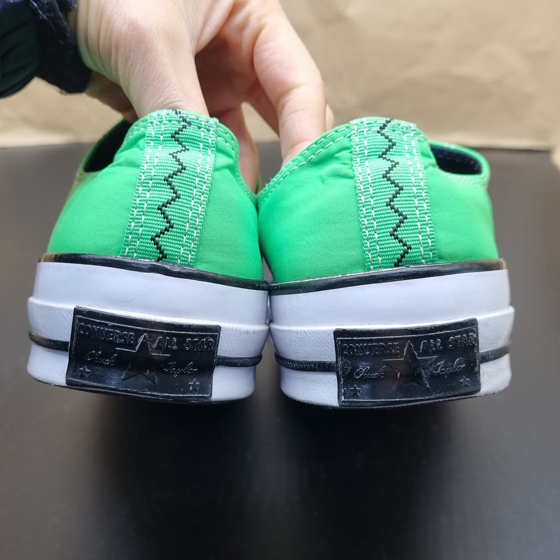 컨버스 척70 OX 블루그린 나일론 스니커즈265 상품이미지4