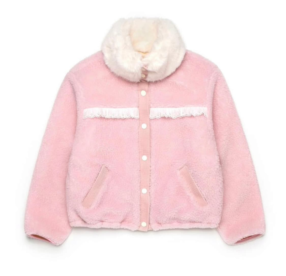 졸리레이드 리버시블 폴리스 자켓 베이비핑크 상품이미지1