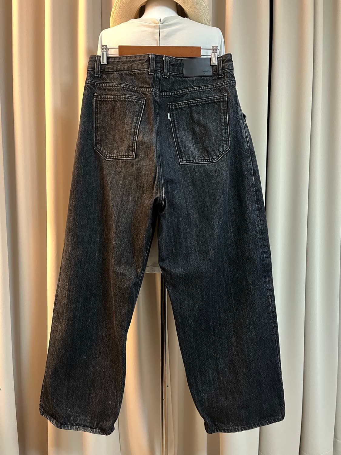 유스 와이드 스트럭쳐 팬츠 L 상품이미지2