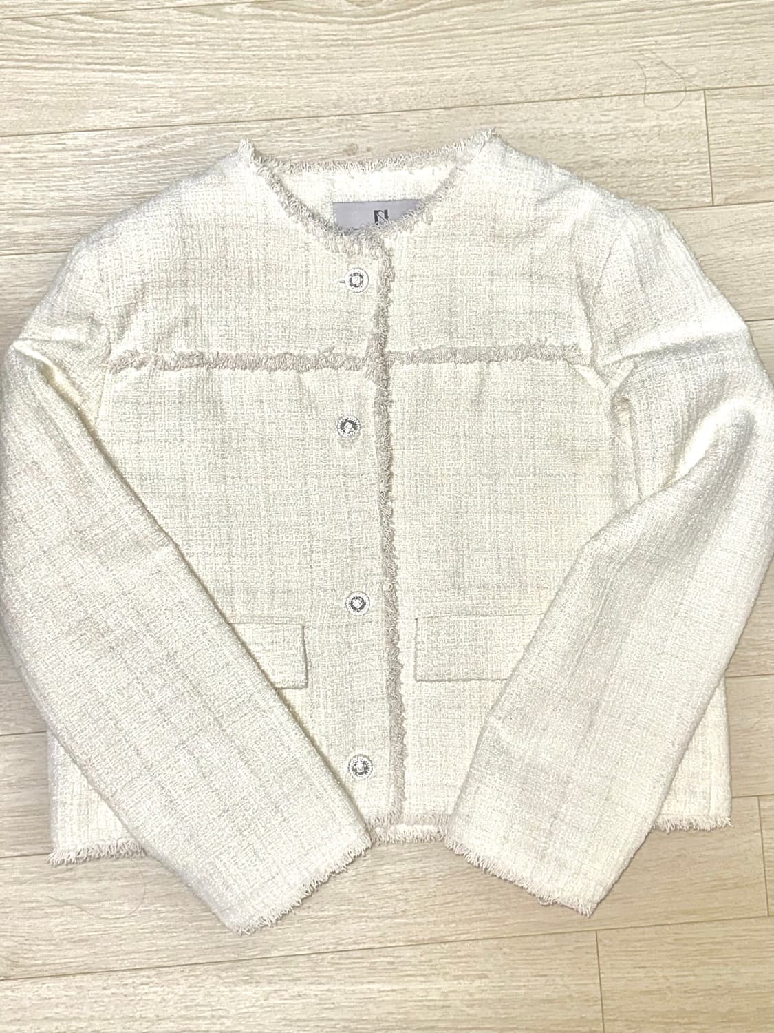 newalrin) 뉴얼린 단종 트위드 자켓(white) 상품이미지3