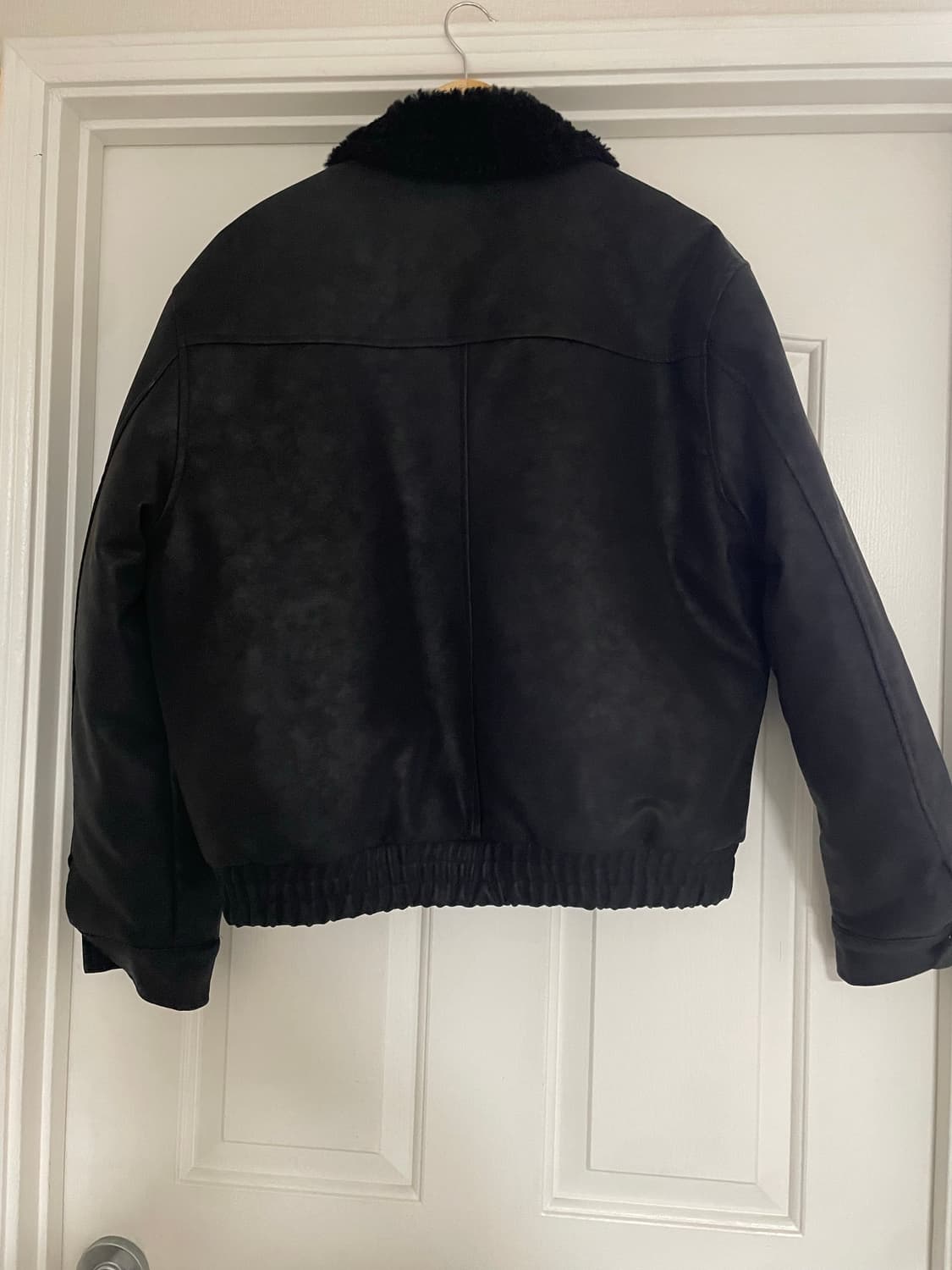 W&P 비건레더 무스탕 블랙 상품이미지6